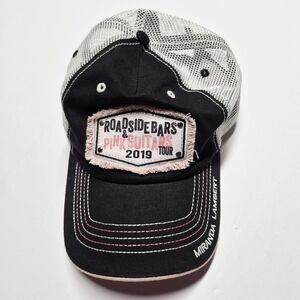 Miranda Lambert Tour Hat Cap 2019 Roadside Bars Pink Guitars Trucker NWOT